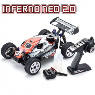 AUTOMODELO KYOSHO INFERNO NEO 2.0 TIPO 3 NITRO MOTOR KE 21 R 4X4 RÁDIO 2.4 Ghz KT-231 KYO 33003T3B